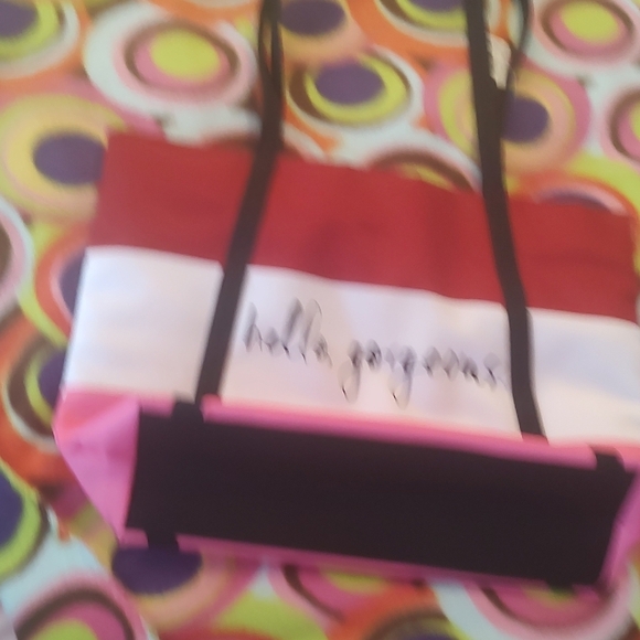 Kate Spade Pink and Red Color-Block Tote - Picture 4 of 7